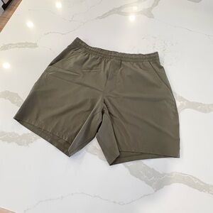 lululemon athletica Men's Olive Green Athletic Shorts